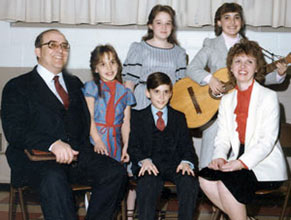 The McCubbins family arive in California