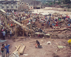 Destruction Left by Hurricane Mitch