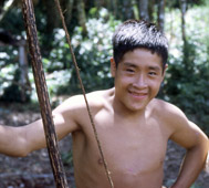 Guayaki Indian with his bow and arrow