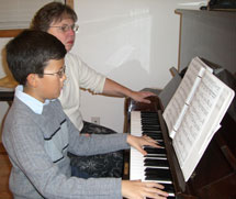 Mrs. McCubbinsTeaching One of Her Many Students